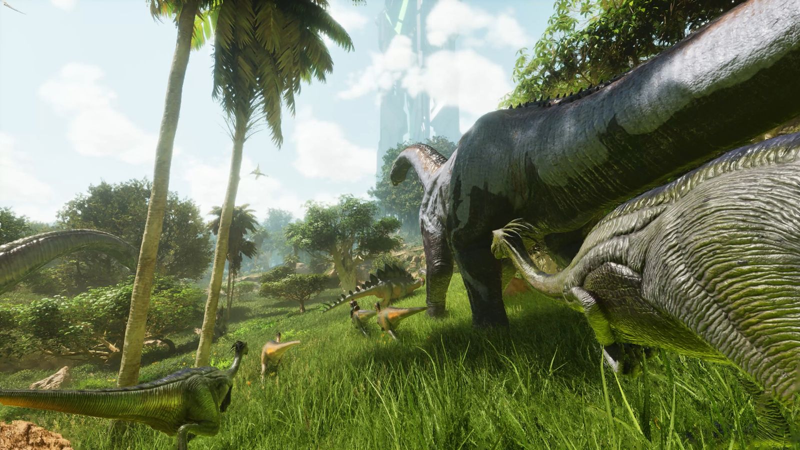 An ARK Survival Ascended world where PC, Xbox and PlayStation players share one server