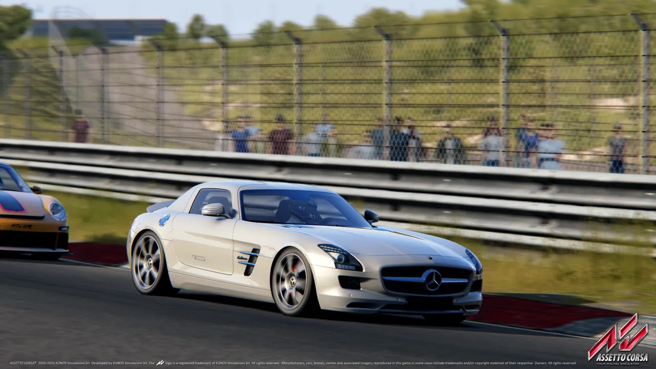 Assetto Corsa cars on a freeroam server running mod content