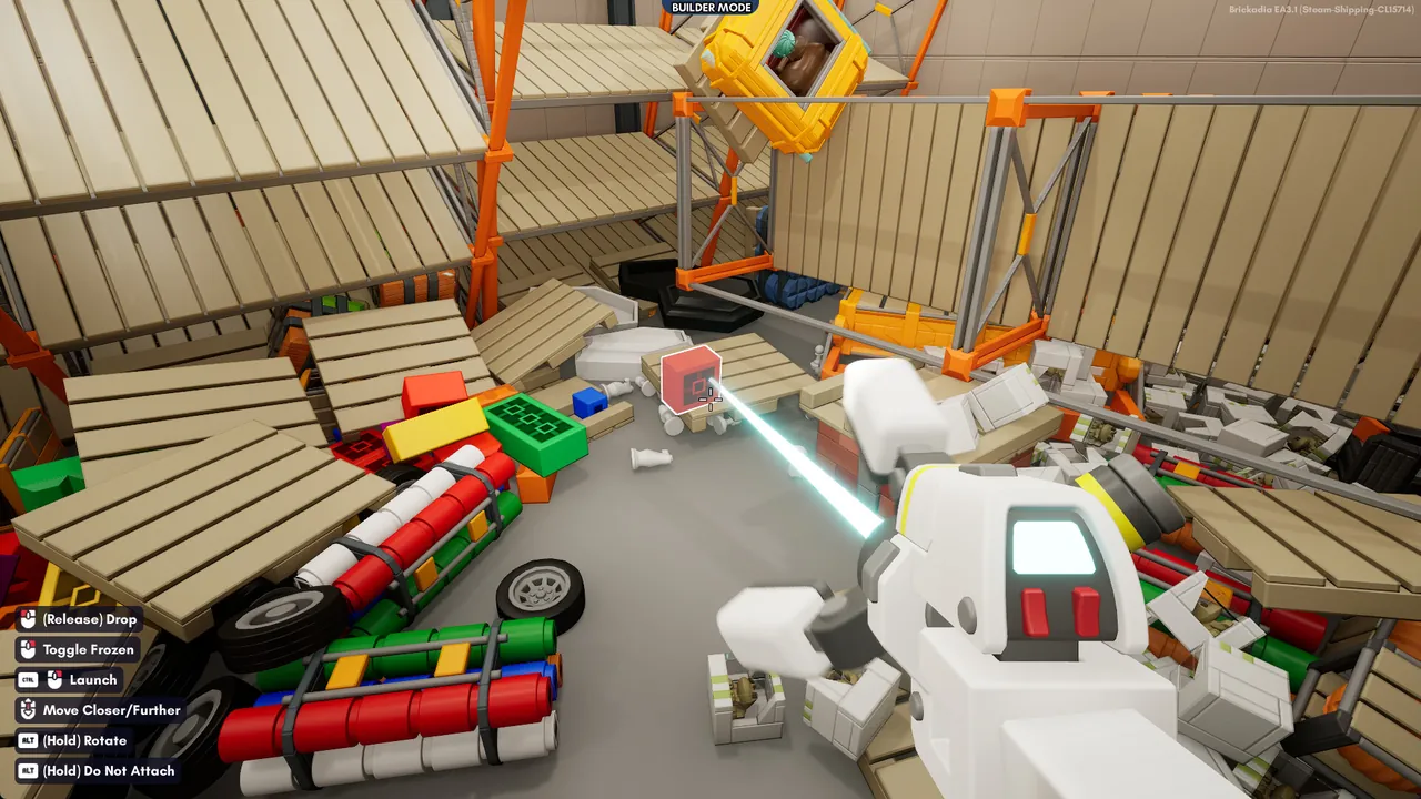 Players building together on a Brickadia server