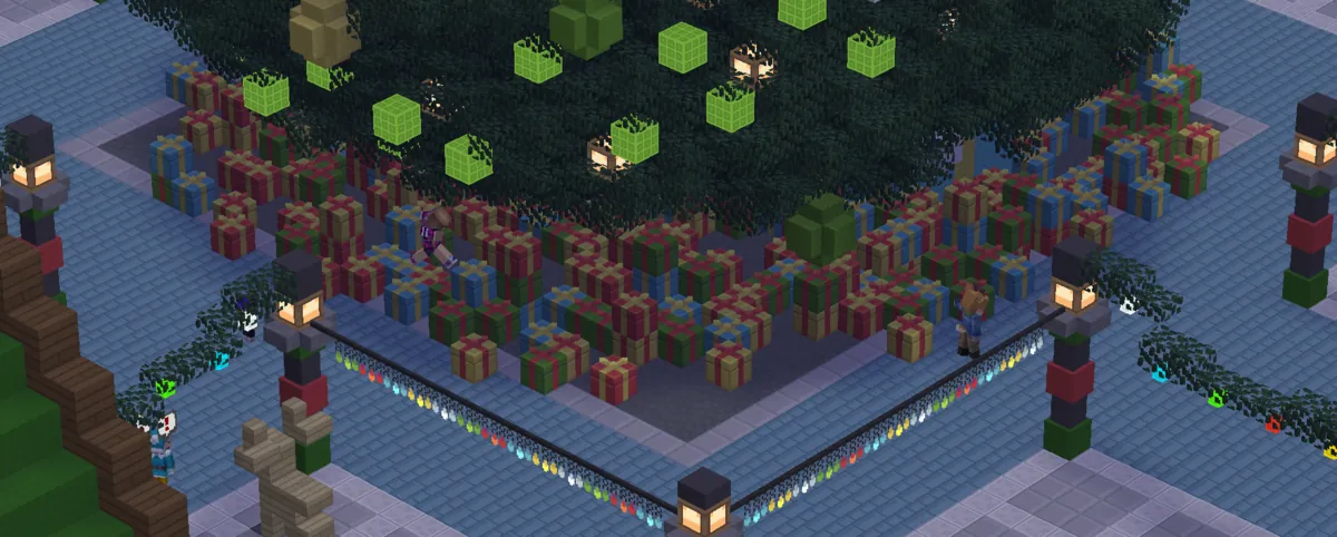 A blocky ClassiCube world built by players