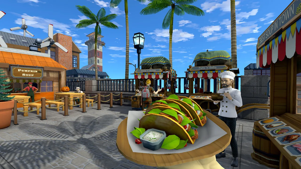 Workshops and crafting stations in an Eco town