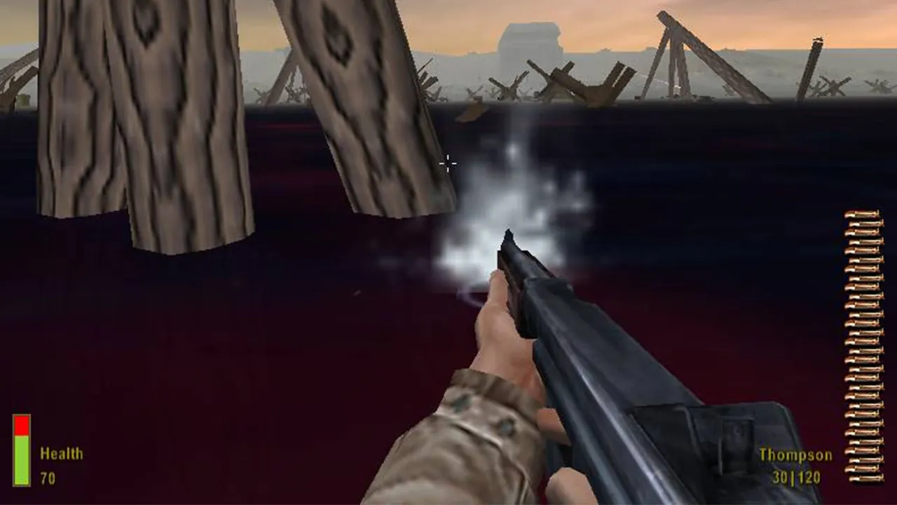 V2 Rocket Facility style objective combat in Allied Assault
