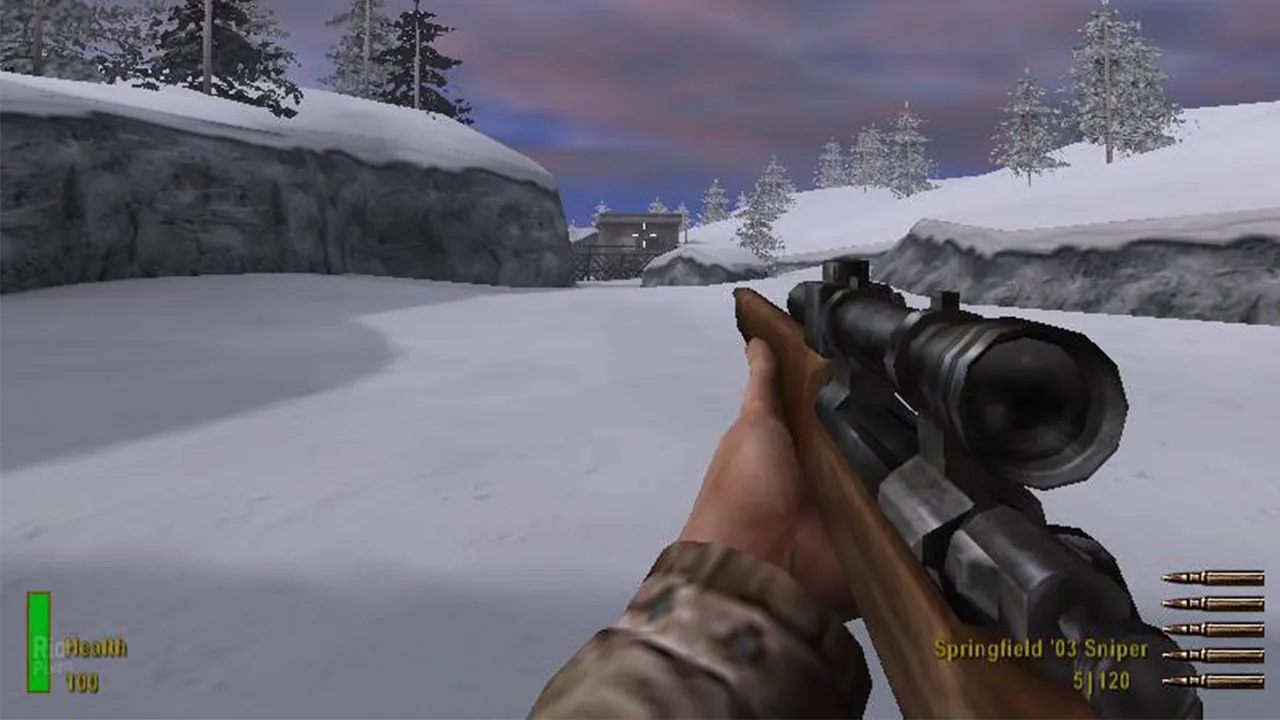 Allied Assault soldiers on a classic multiplayer map