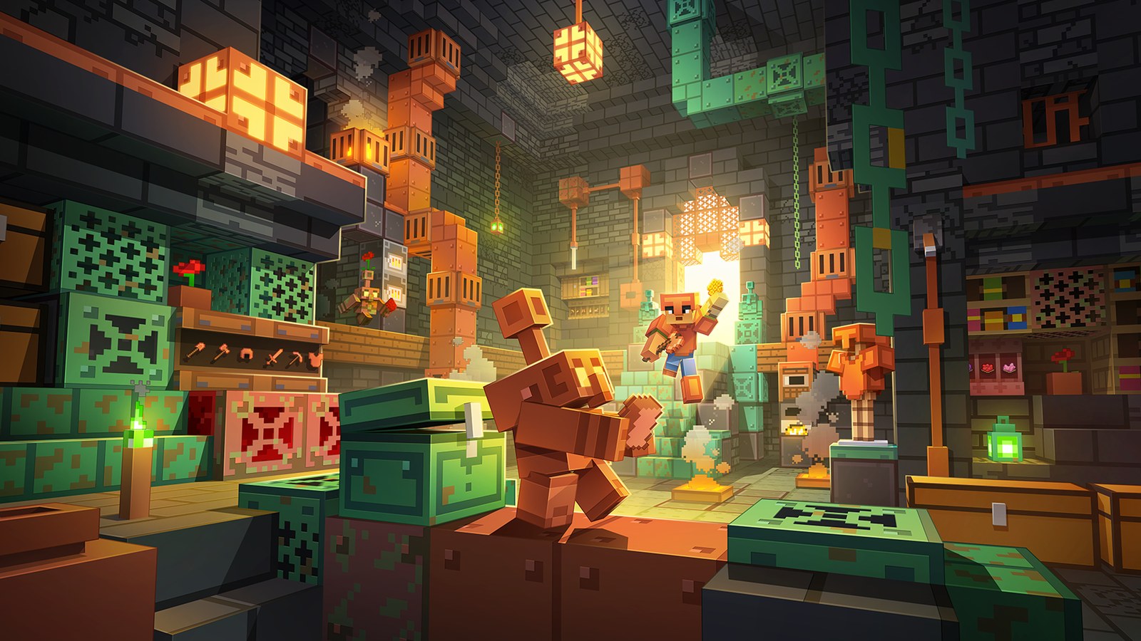 A custom Minecraft Bedrock map loaded on a dedicated server, ready for players on phones, consoles and PC