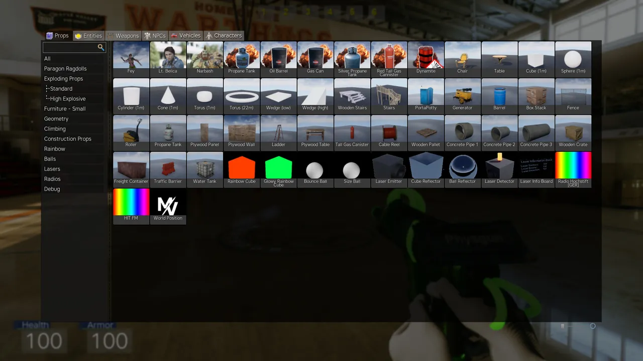Players in a Modiverse sandbox session