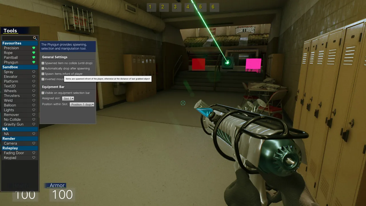A Modiverse map with physics props