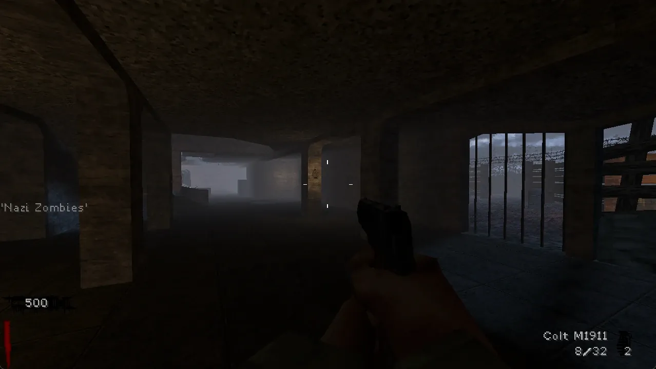Players holding off zombies in Nacht der Untoten in Nazi Zombies: Portable