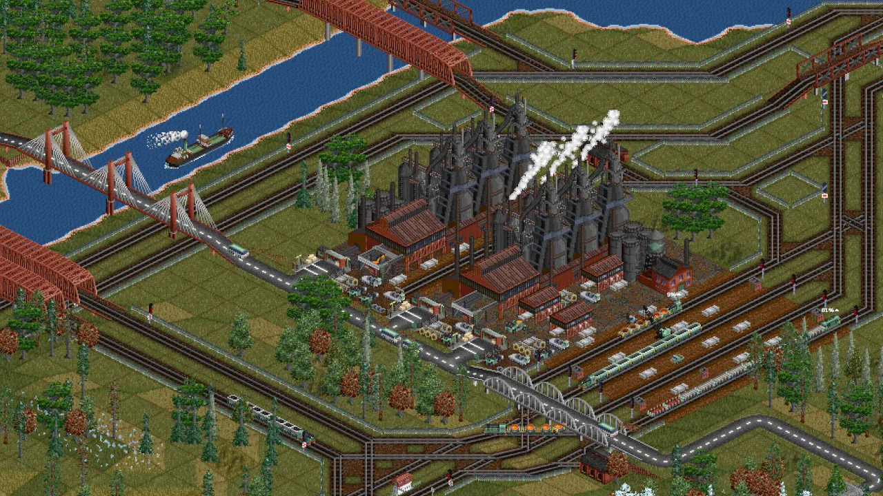 OpenTTD port and ships