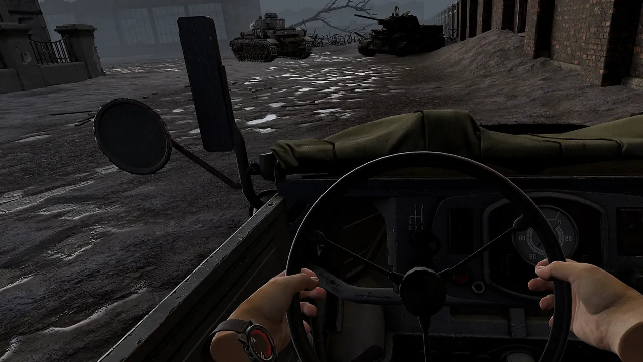 A Pavlov VR server in the middle of a round