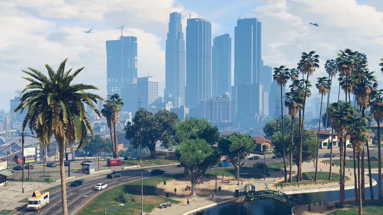 A night drive through Los Santos on a RAGE Multiplayer server