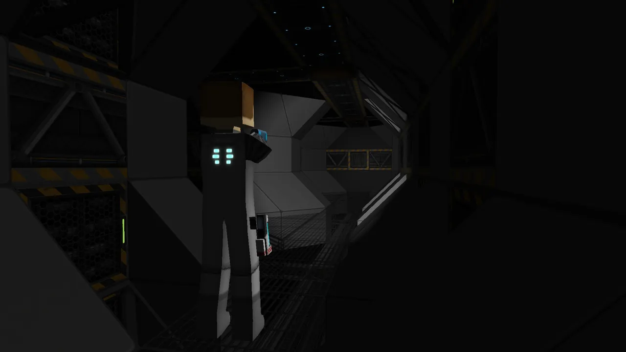 A large voxel ship built in StarMade