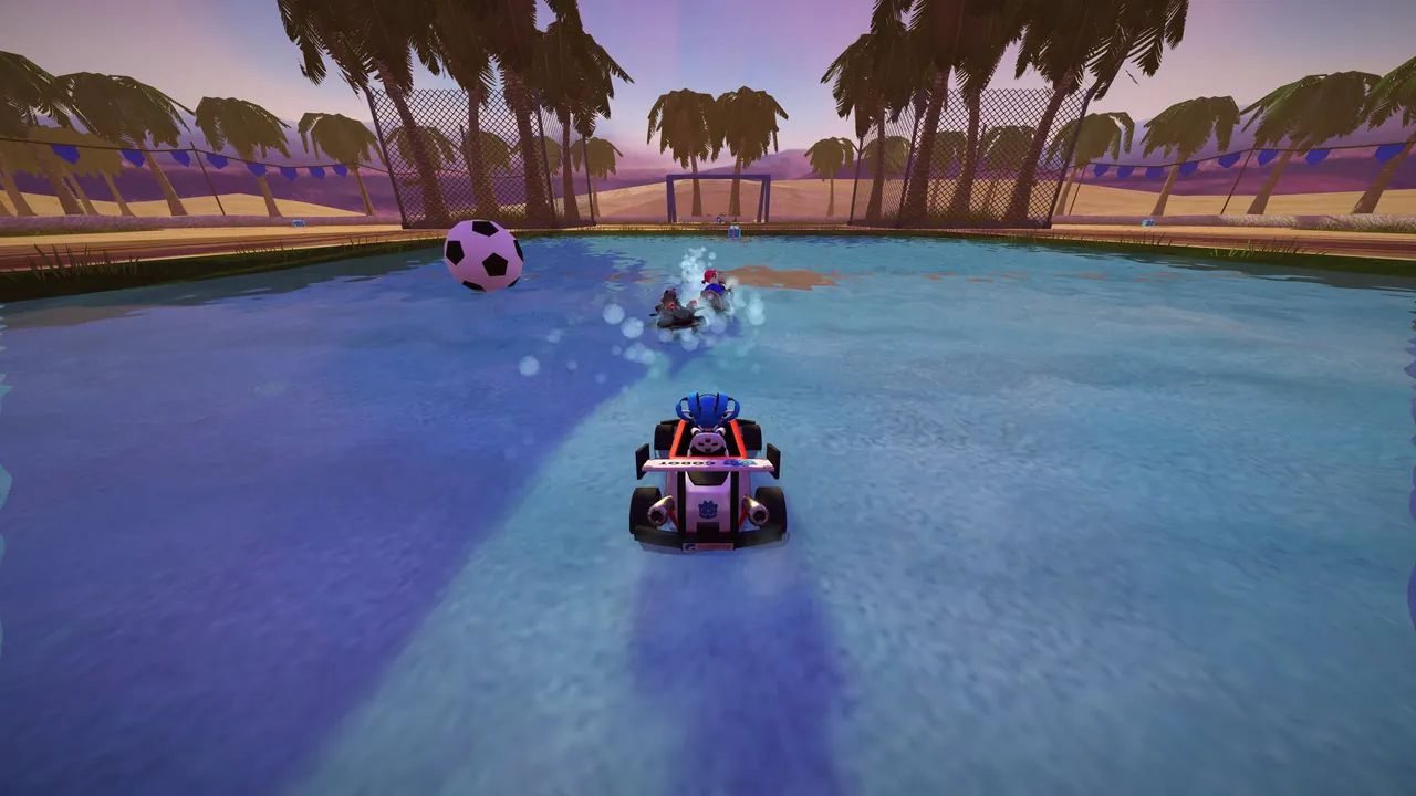 A SuperTuxKart race in progress