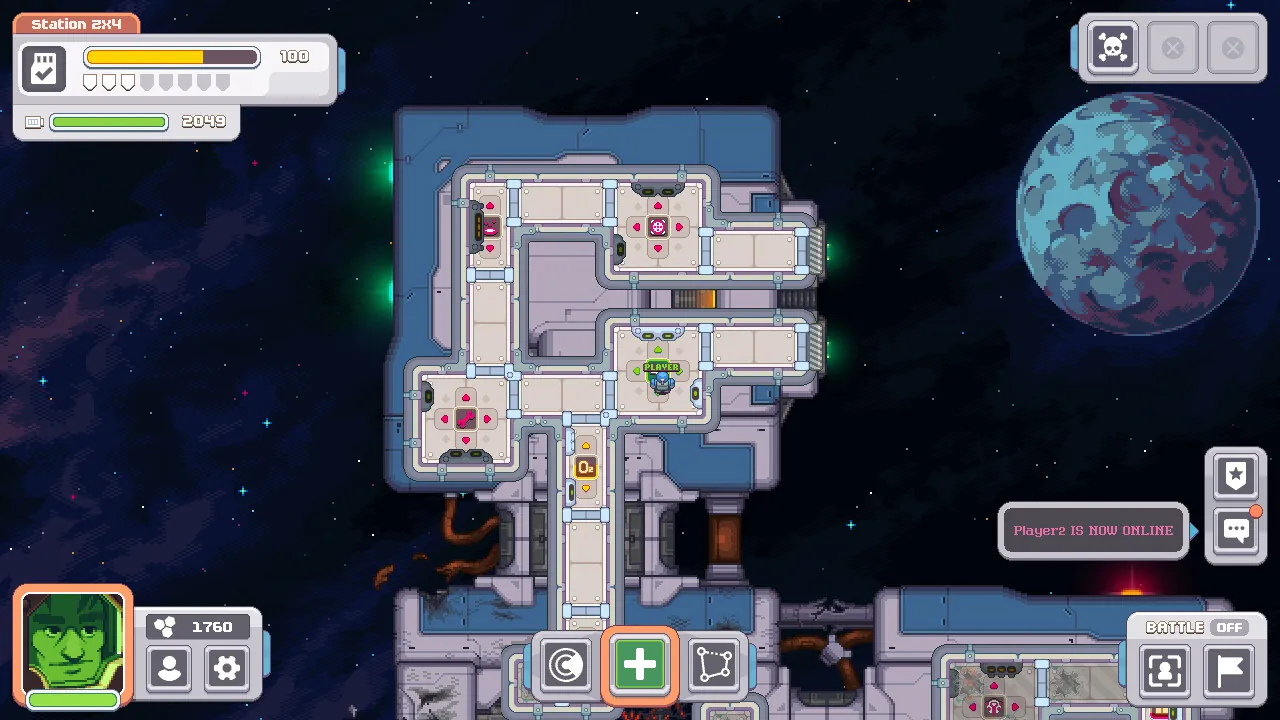 A Tachyons crew ship in a nebula sector