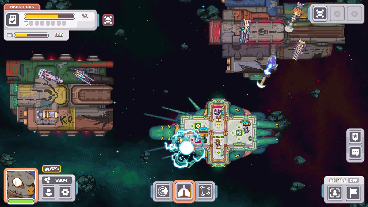 A Tachyons ship docked in a sector
