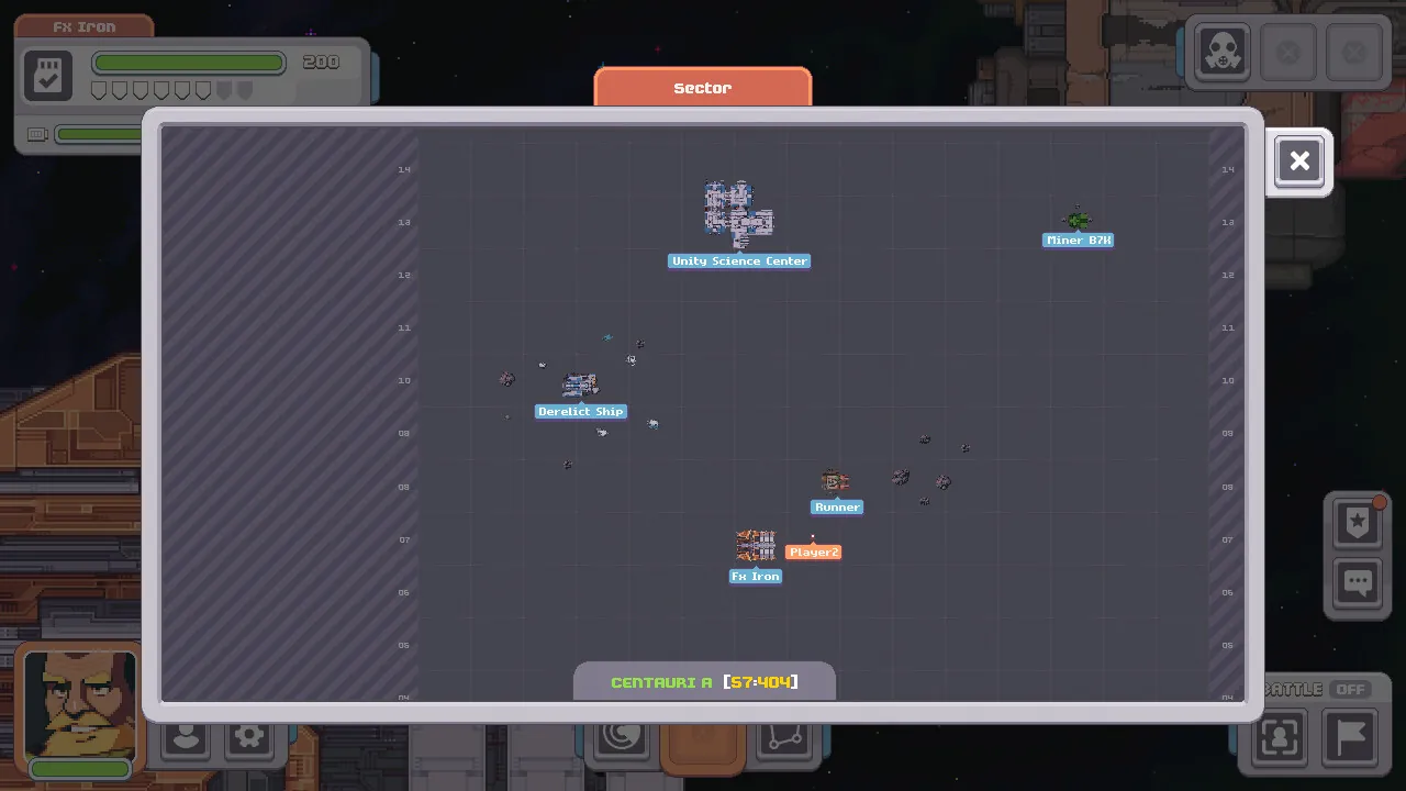 Tachyons ships in a crowded sector
