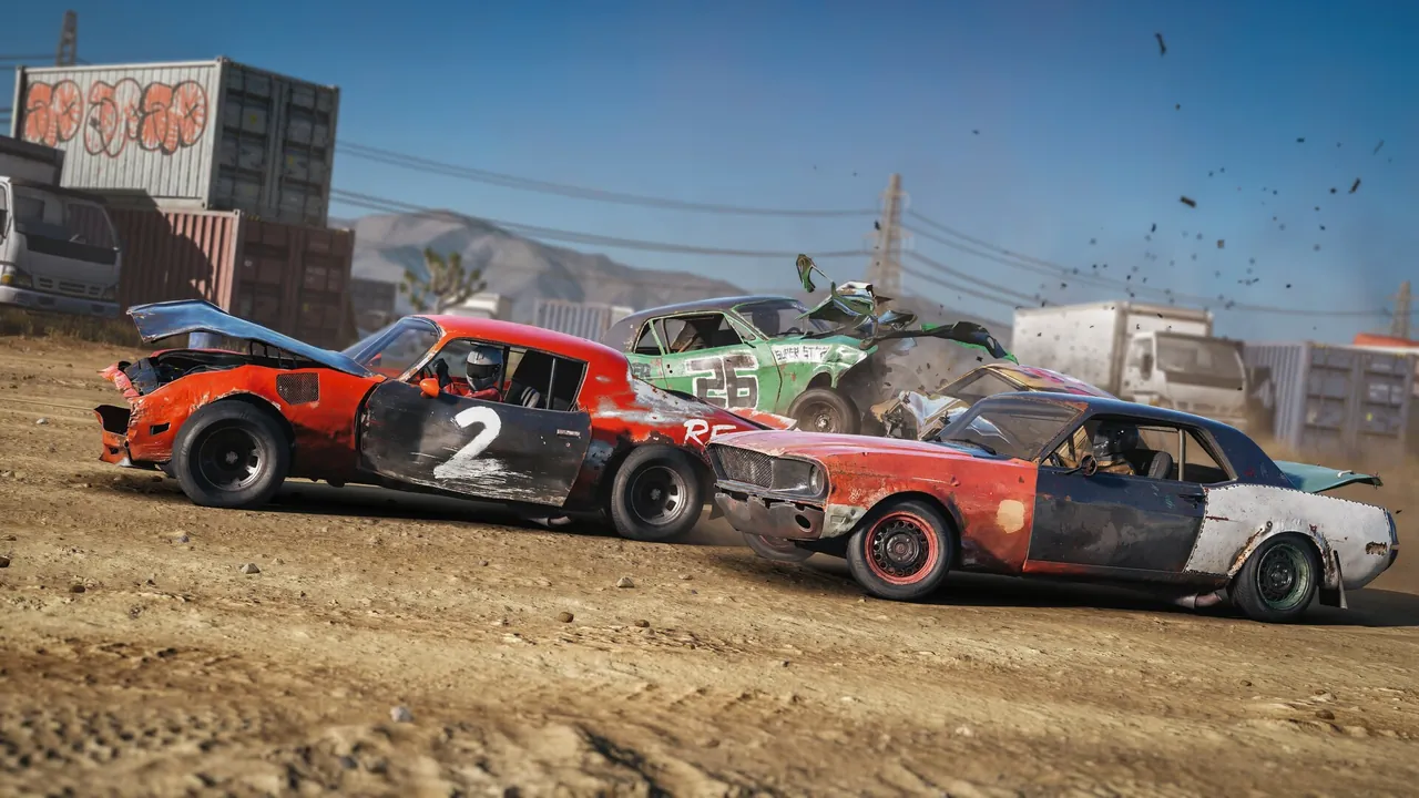 Wreckfest 2, a demolition racing game
